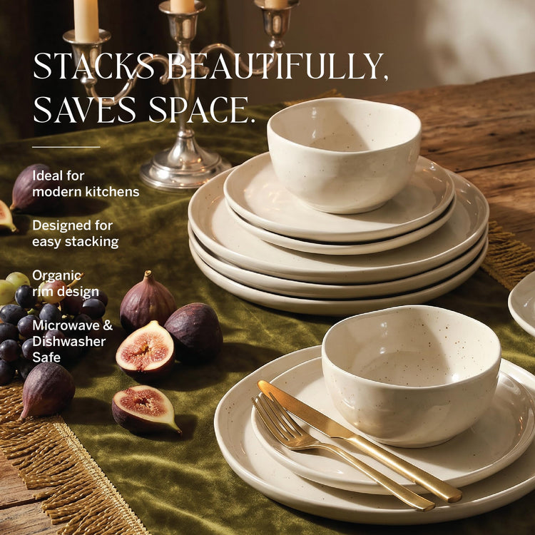 Mirella 16 Piece Dinnerware Set Stoneware