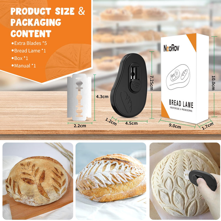 Extractable & Magnetic Bread Lame Dough Scoring Tool (5 Count)