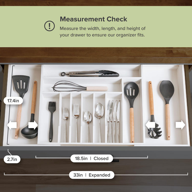 Silverware & Utensil Drawer Organizer