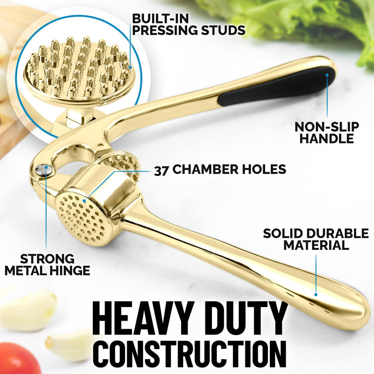 Premium Garlic Press with Soft