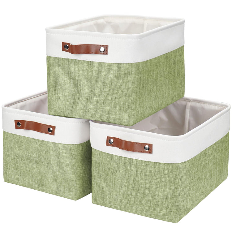 Storage Bins Large Fabric Storage Baskets for Shelves 3 Pack (3 Count)