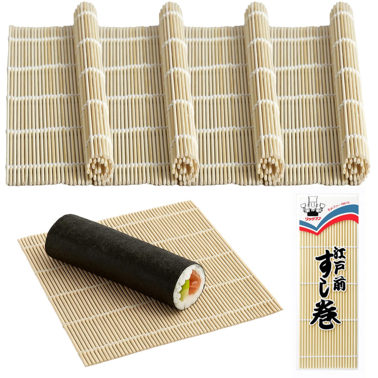 4 Pack Large Sushi Roll Bamboo Mats (4 Count)