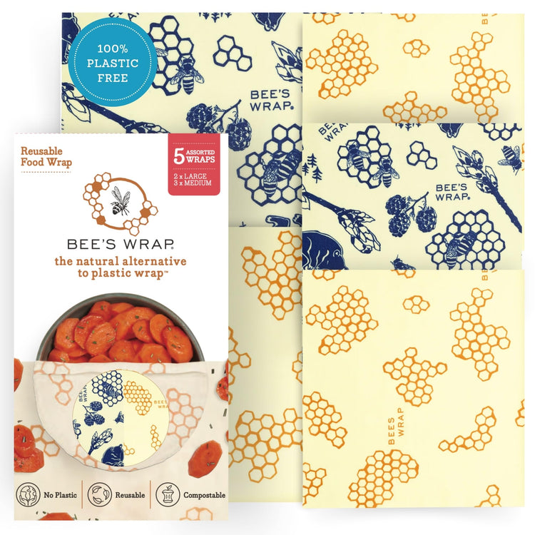 Beeswax Food Wraps (5 Count)