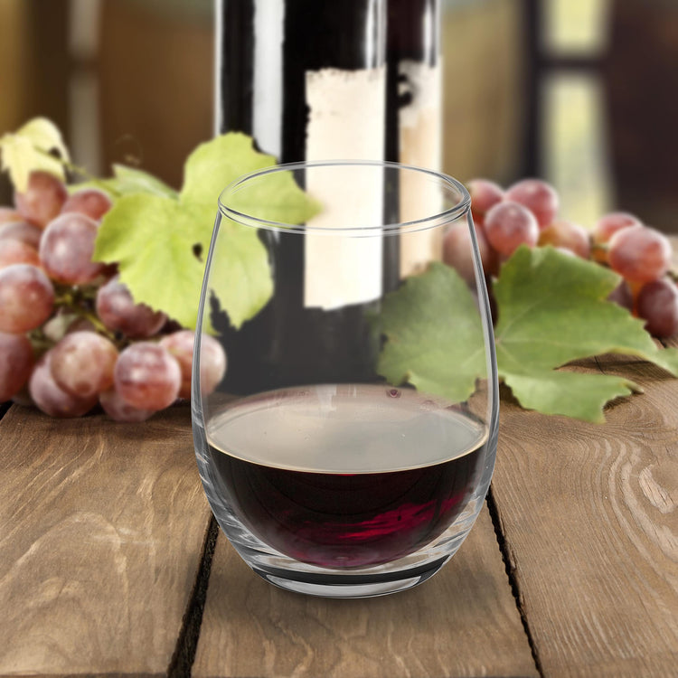 Stemless Wine Glasses by ARC 5.5 oz. Set of 12 (12 Count)
