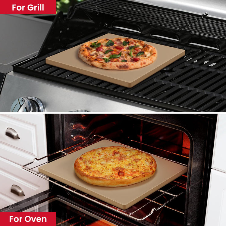 13" x 13" Square Pizza Stone for Oven Grill