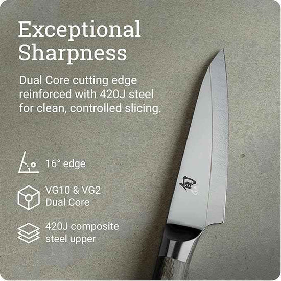 Shun Cutlery Kagerou Paring Knife 4 Inch, Small, Sharp, Nimble Cooking Knife for Peeling, Coring, Trimming and More, Precise Cutting Knife, Handcrafted Japanese Kitchen Knife