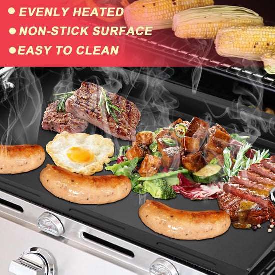 Full-Size Griddle Inserts for Charbroil Performance 2 Burner 463251414 463660421 463630422 463655621, Flat Top Griddle for Char-Broil 463343015 463622514 463631410 463251414 G460-0500-W1 G430-0016-W1 - Nestoria