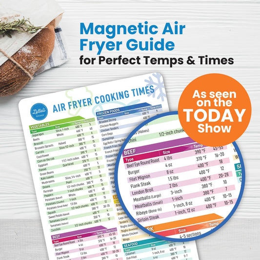 Air Fryer Magnetic Cheat Sheet Set