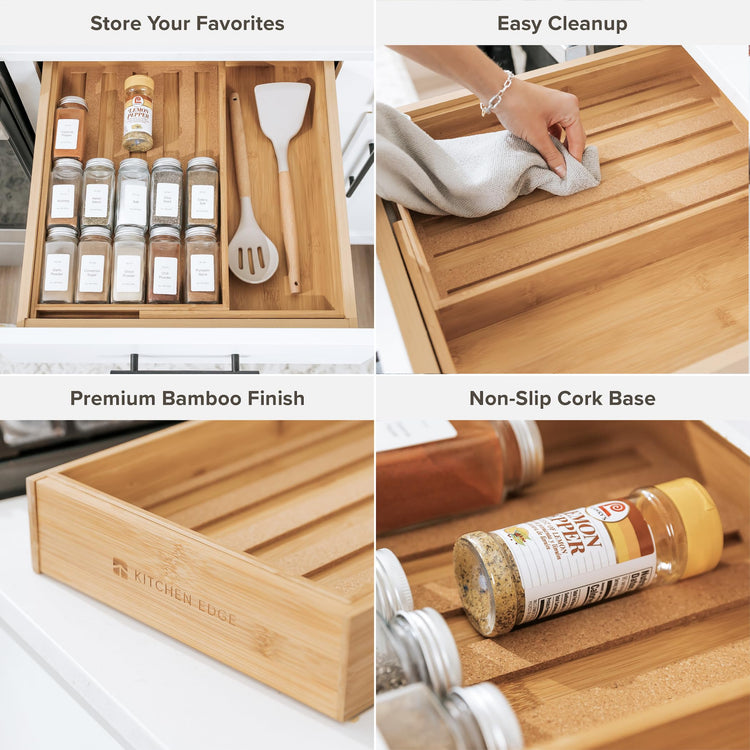 Expandable Spice Drawer Organizer