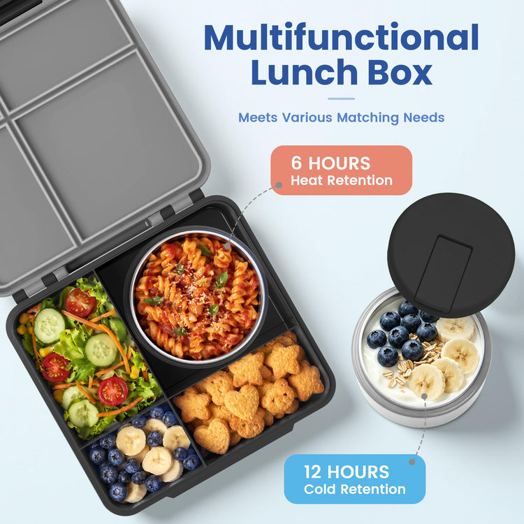Bento Lunch Box for Kids with 8oz Soup Thermo