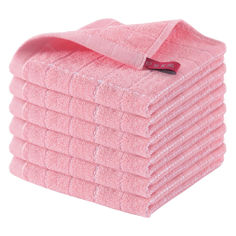 100% Cotton Terry Kitchen Dish Cloths (6 Count)