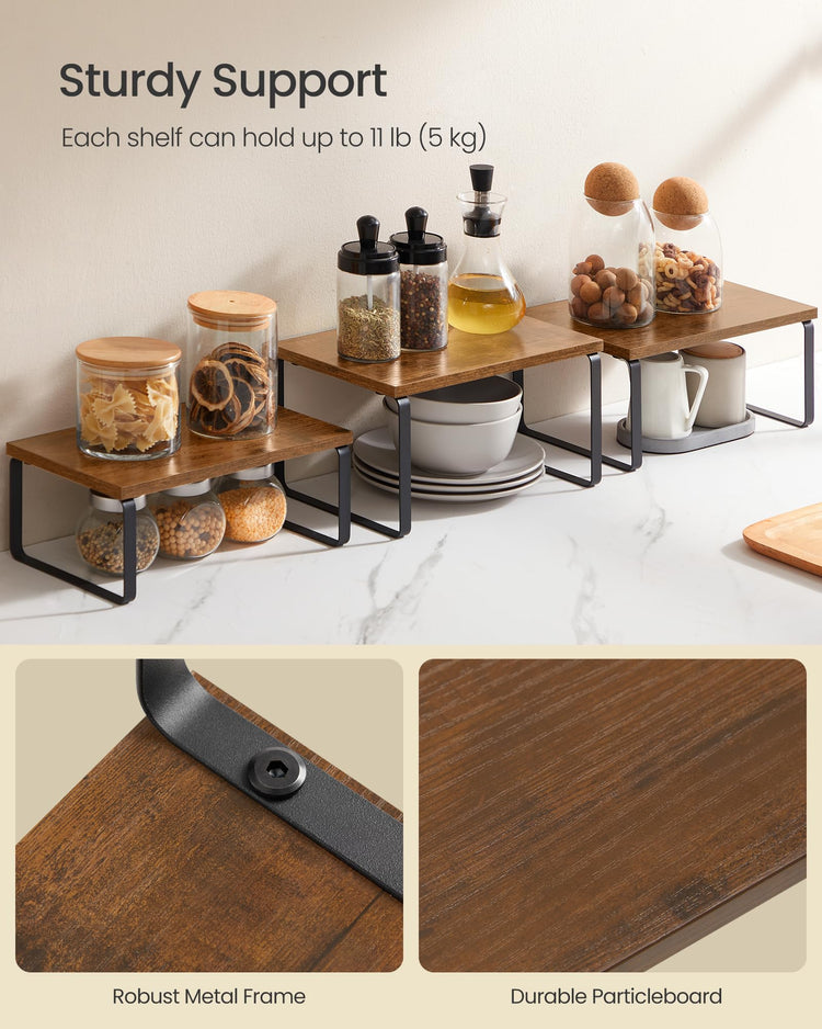 Cabinet Organizer Shelf (3 Count)