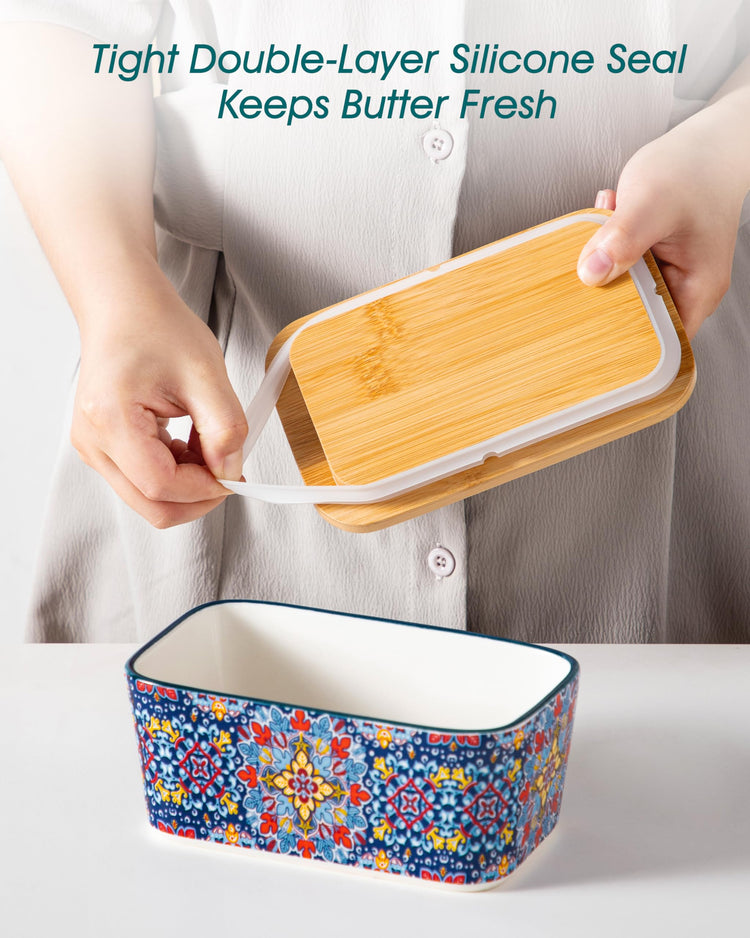 6.5" Butter Dish with Lid