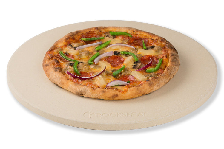 K ROCKSHEAT Pizza Stone for Oven and Grill 14.2 Inch Round
