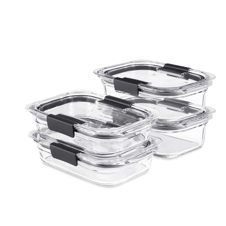 Brilliance Glass Food Storage set of 4 containers 8 total pieces (4 Count)