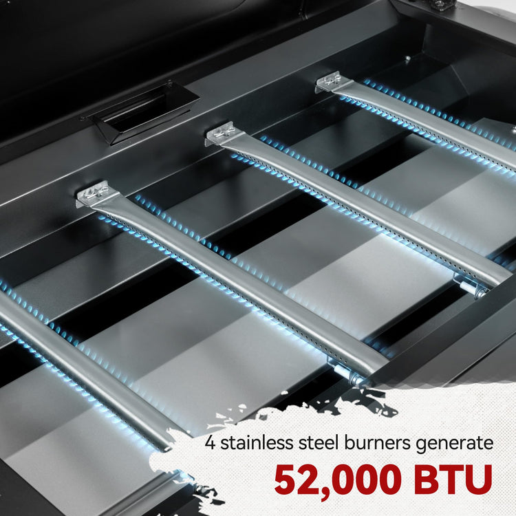 GB4008T 4 Burner Propane Gas Griddle