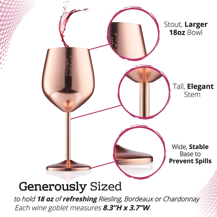 Stainless Steel Wine Glass (2 Count)