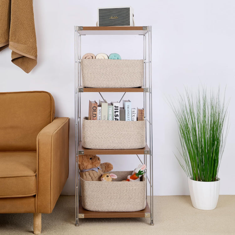 Large Storage Baskets for Shelves (2 Count)