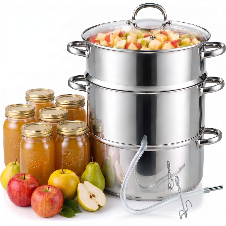 Steam Juicer Pot 11 Quart Stainless Steel