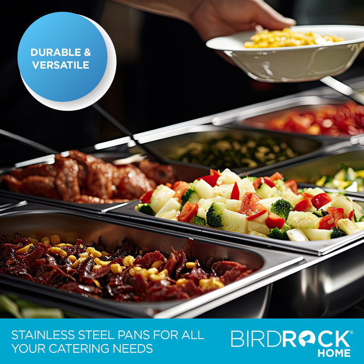 Stainless Steel Steam Table Pan (6 Count)