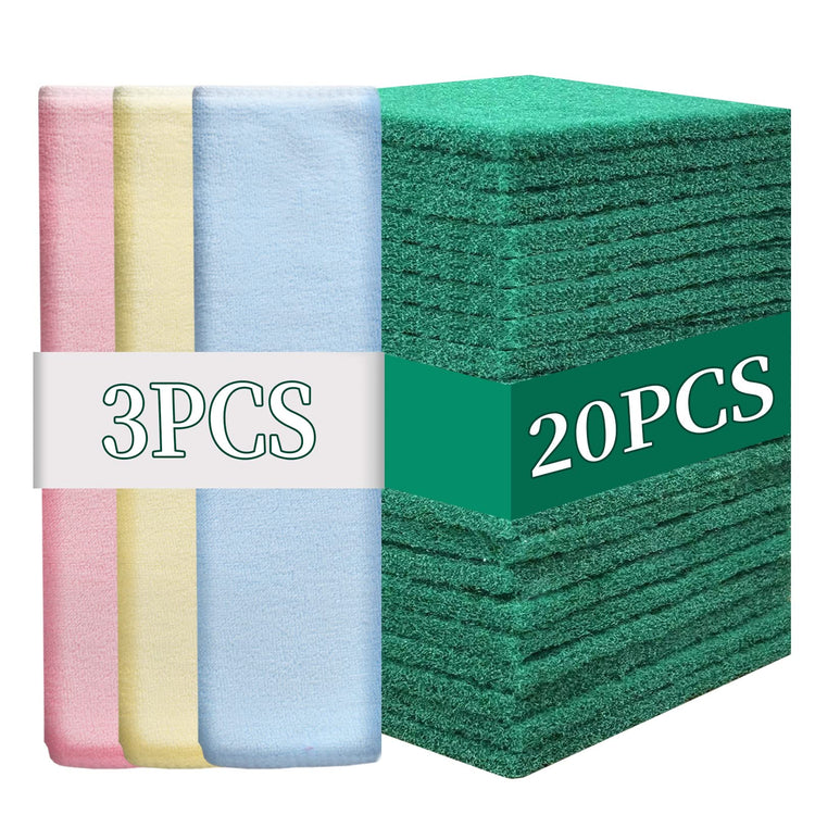 Heavy Duty Scour Pads Sponge Dish Scrubber Non (23 Count)