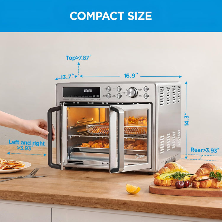 Flexify Classic French Door Toaster Oven Air Fryer Combo