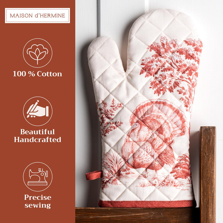 Maison d'Hermine Oven Gloves 100% Cotton Oven Mitt