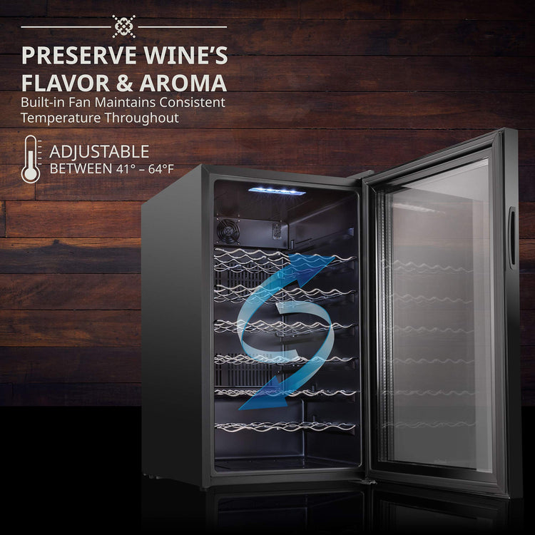51 Bottle Compressor Wine Cooler Refrigerator with Wi (51 Count)