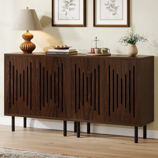 Set of 2 Sideboard Buffet with Storage