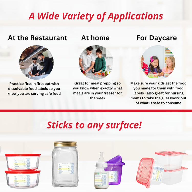 2x3 Dissolvable Food Labels