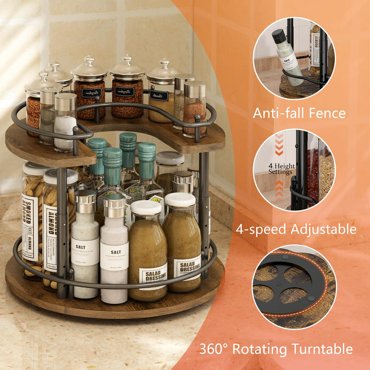 2 Tier Lazy Susan Organizer