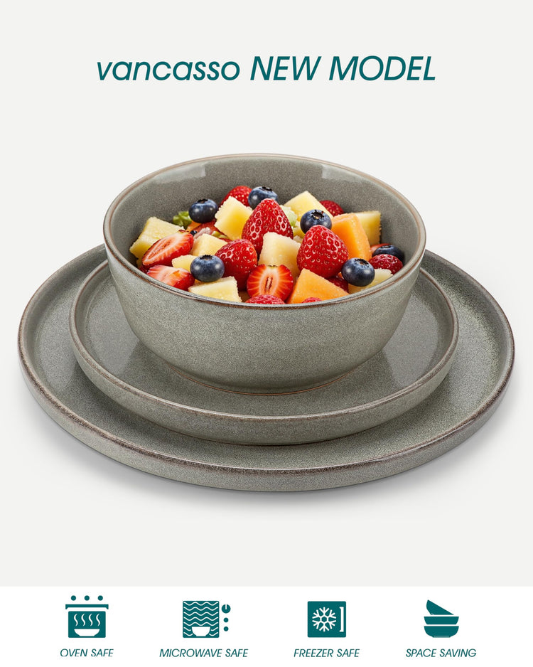ANYA 24 Pieces Plates and Bowls Set