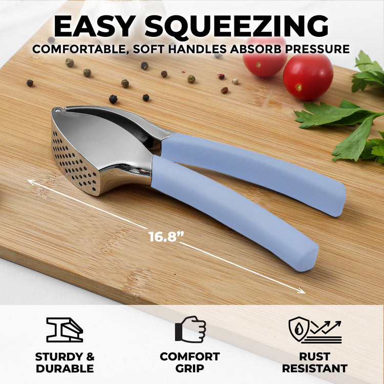 Metal Comfort Grip Garlic Press