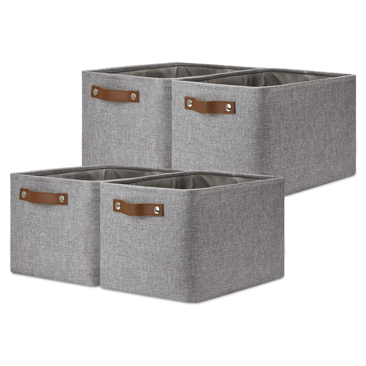 Storage Baskets for Shelves (4 Count)