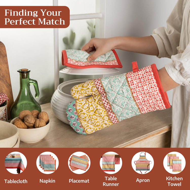 Maison d'Hermine Oven Gloves 100% Cotton Oven Mitt