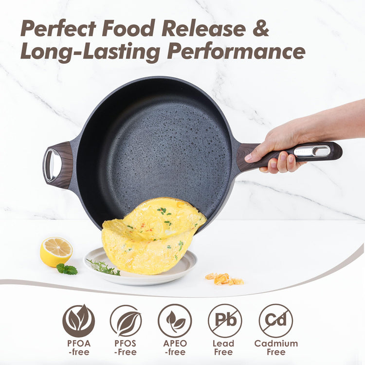 Nonstick Frying Pan Skillet with Lid