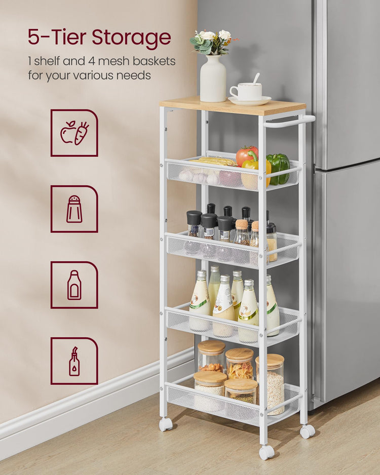 Slim Rolling Cart