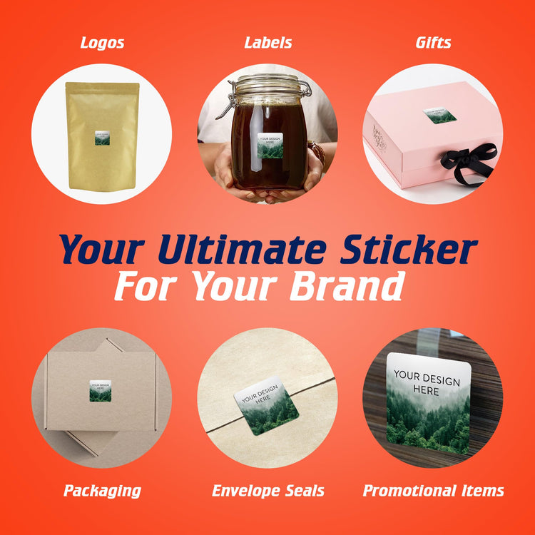 Custom Vinyl Stickers Your Image (100 Count)