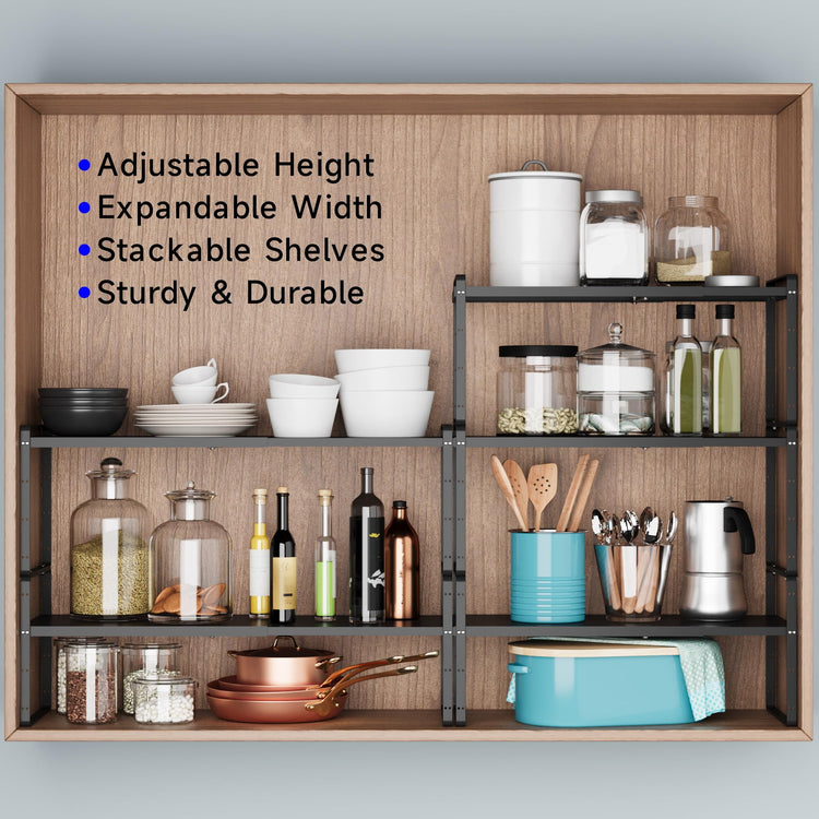 Expandable Cabinet Shelf Organizer (2 Count)
