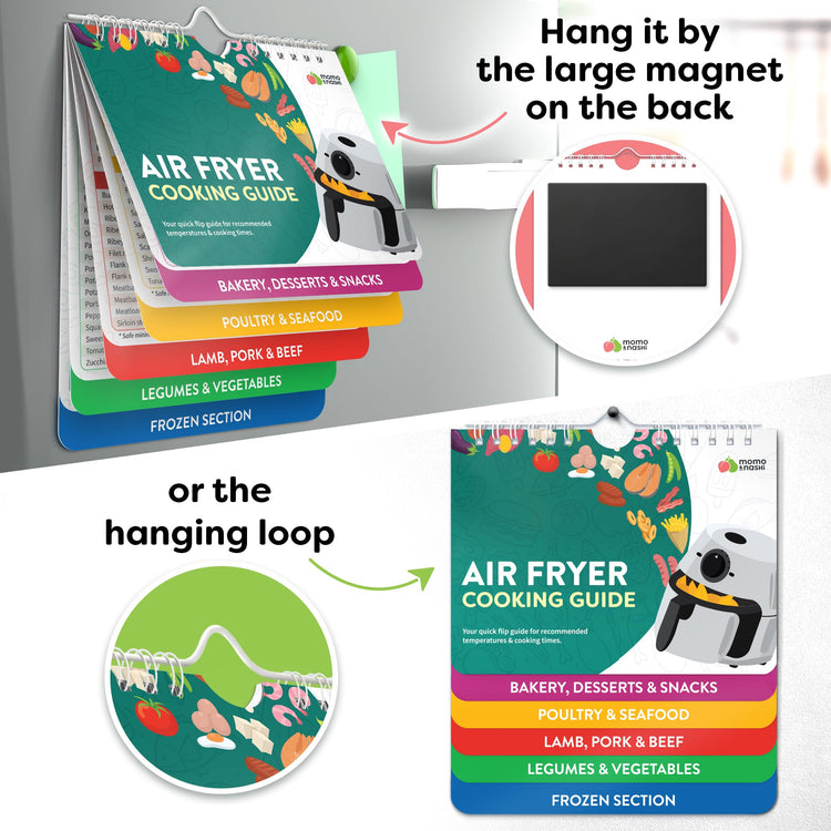 Air Fryer Cheat Sheet Magnets Booklet
