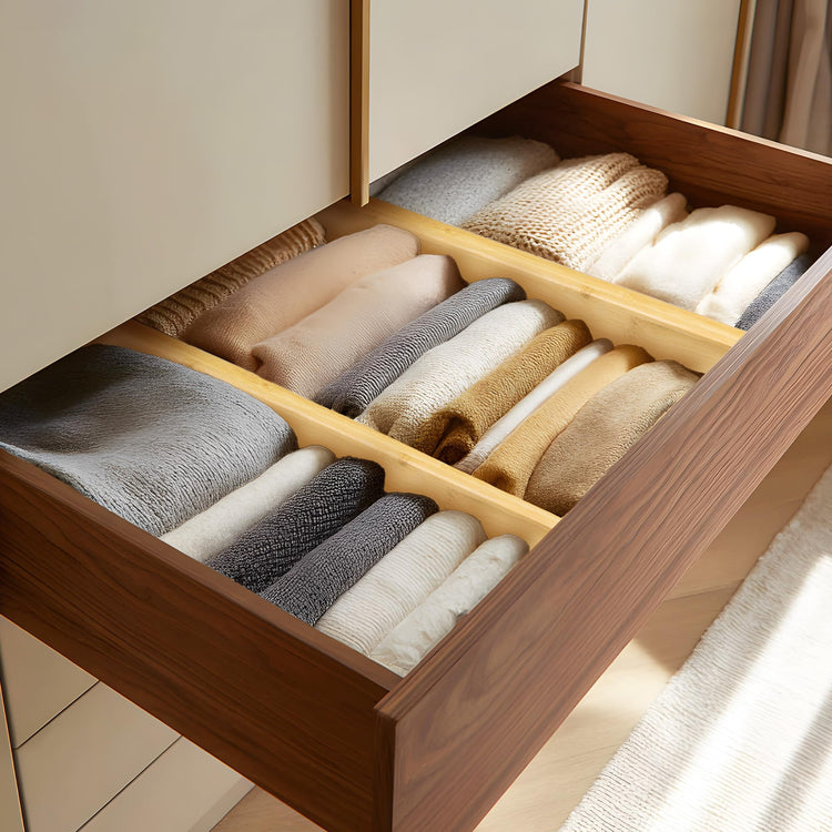 3 Pack Bamboo Drawer Dividers