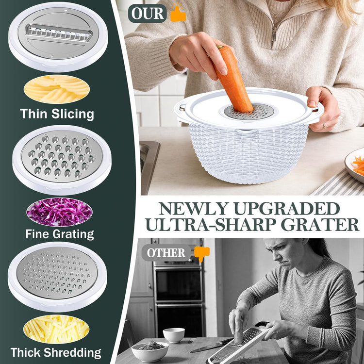 4 1 Colander with Bowl Set