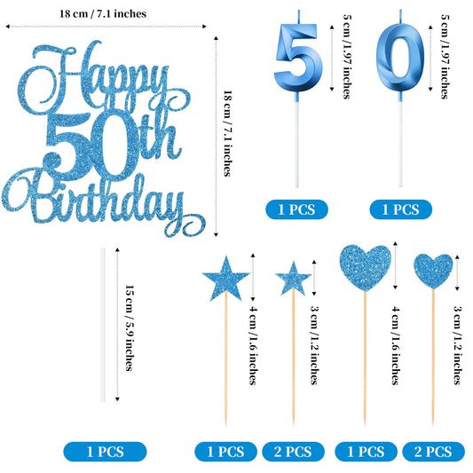 50th Birthday Cake Decorations