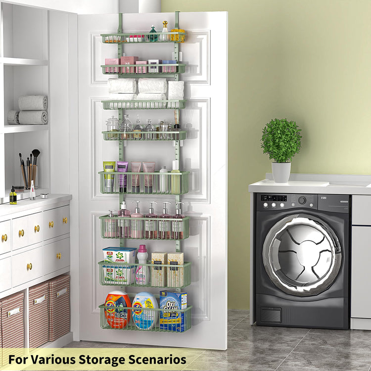 Sage Green Over The Door Pantry Organizer