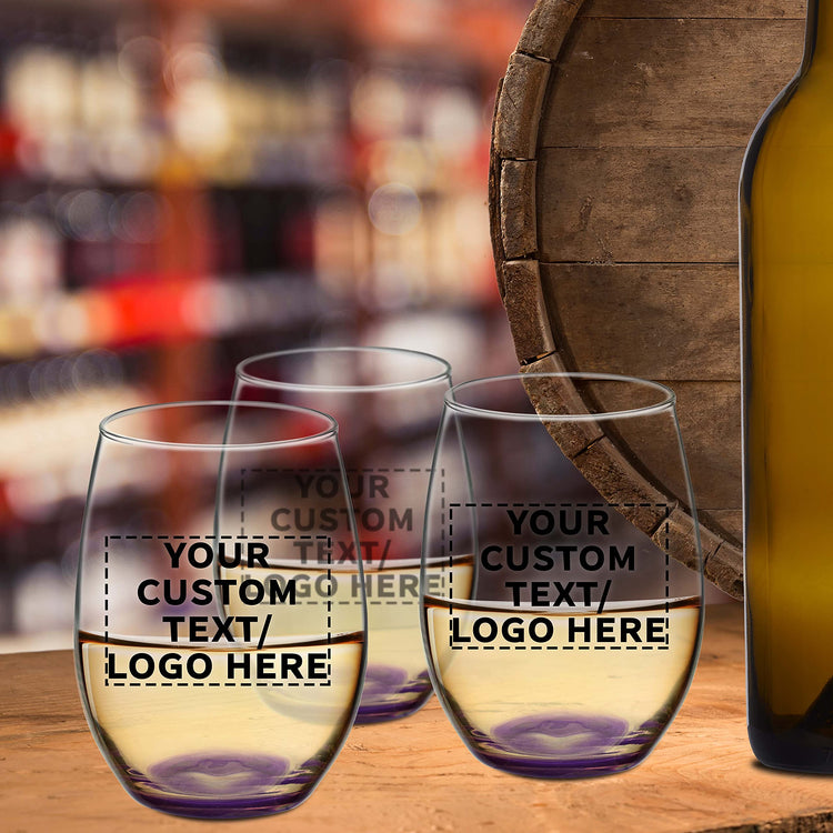 100 ARC Stemless Wine Glasses Set (100 Count)
