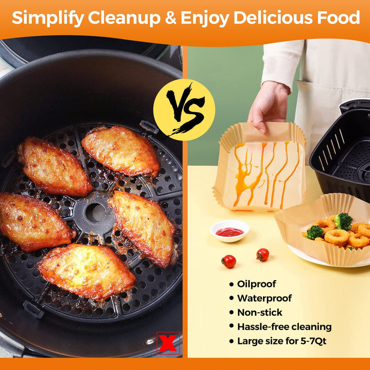 Air Fryer Liners Disposable (100 Count)