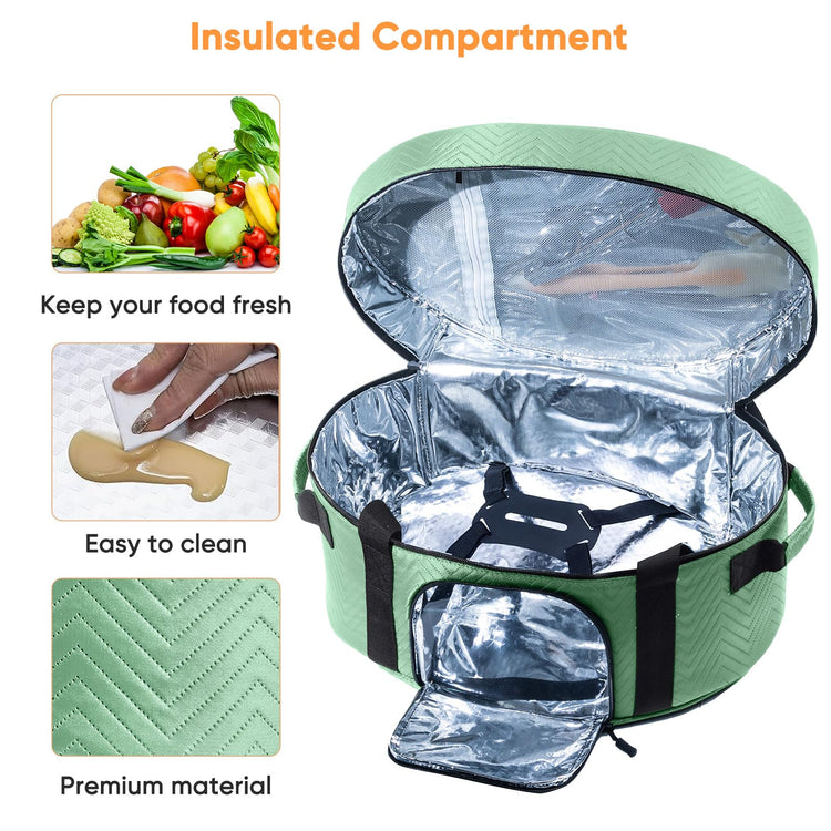 Insulated Slow Cooker Carrying Bag for 6