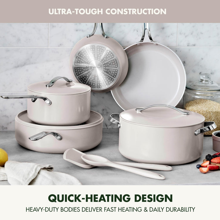 Nova 10 Piece Cookware Pots & Pans Set