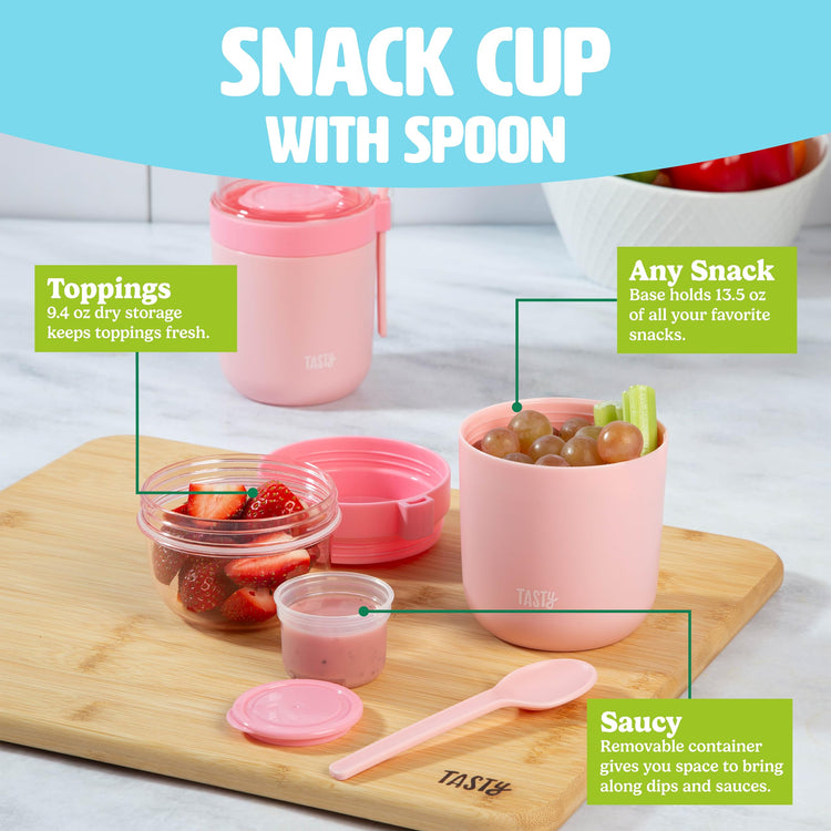 Travel Snack Cups with Spoons (2 Count)