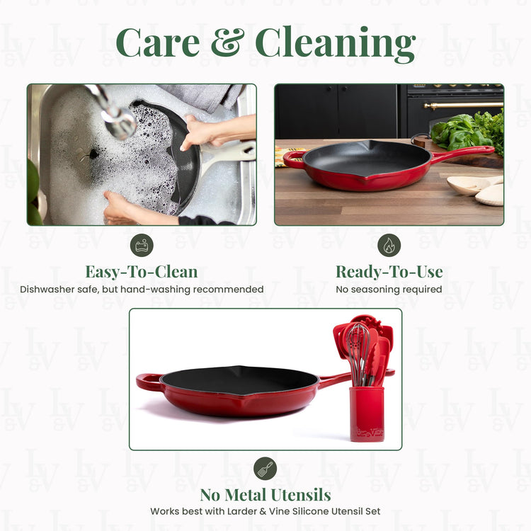 Enameled Cast Iron Skillet